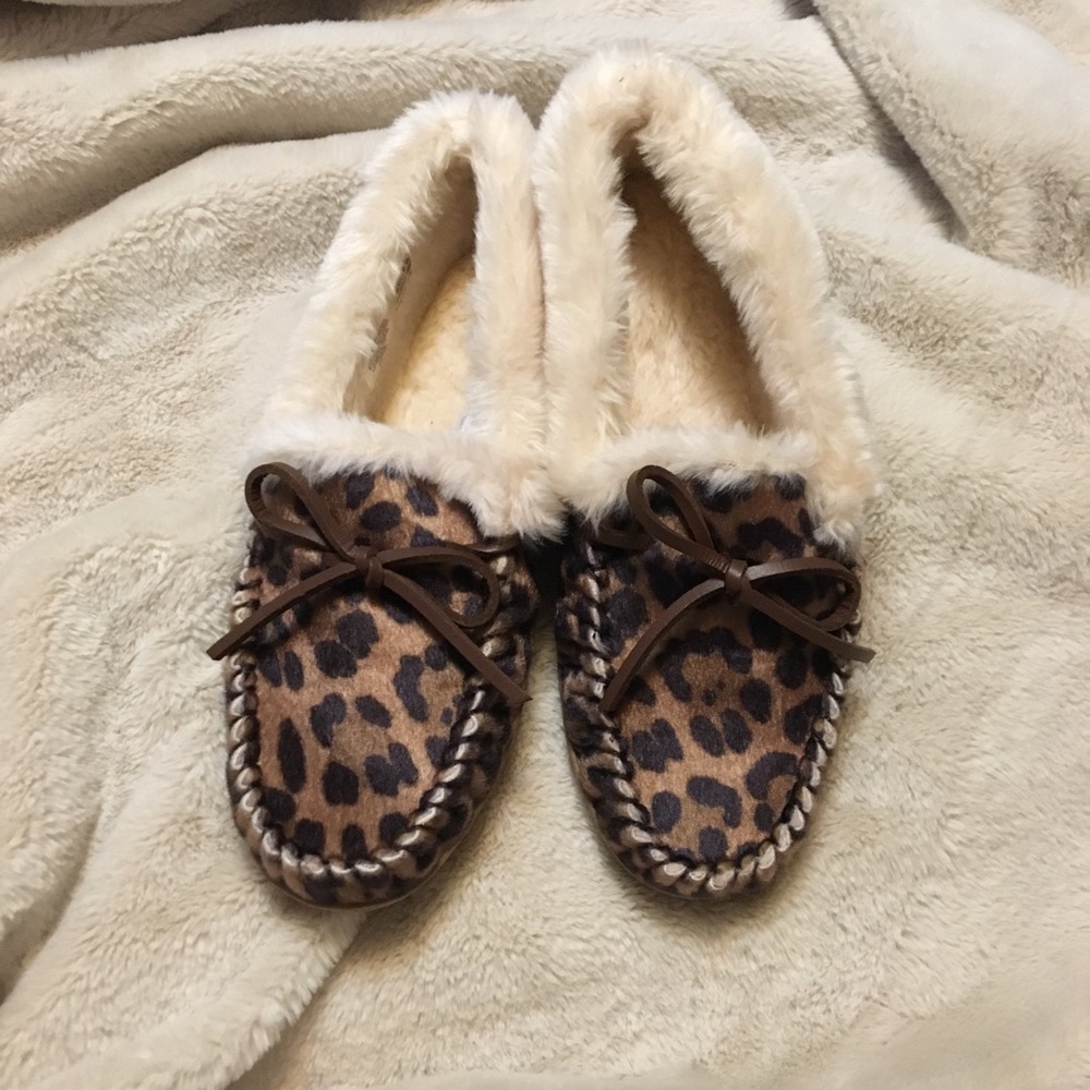 Cheetah Print Slippers